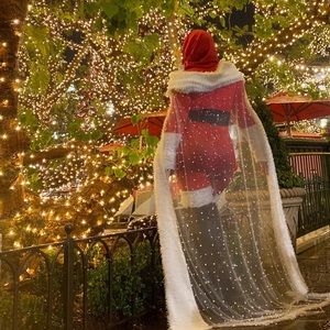 3-piece Black Milk Santa Suit Jumpsuit size M